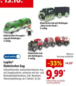 Lidl Lupilu elektrischer passagierzug mit anhänger Angebot