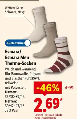 Lidl Esmara esmara thermo-socken Angebot
