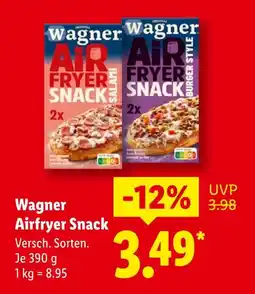Lidl Wagner airfryer snack salami Angebot