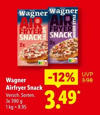 Lidl Wagner airfryer snack salami Angebot