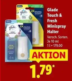 Lidl Glade touch & fresh minispray halter Angebot