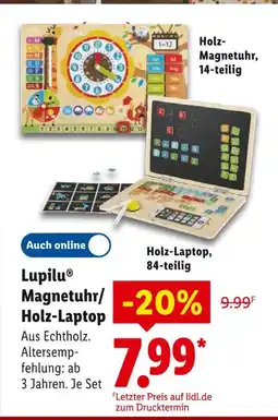 Lidl Lupilu magnetuhr Angebot