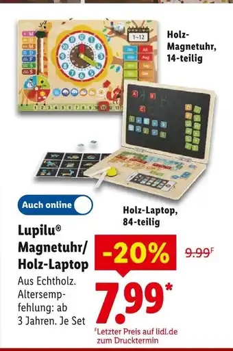 Lidl Lupilu magnetuhr Angebot
