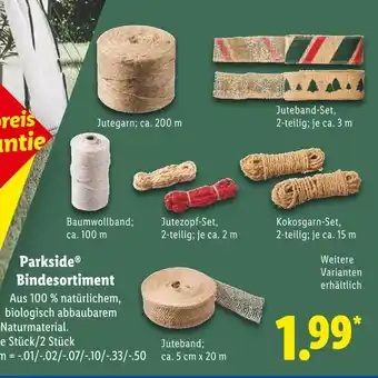 Lidl Parkside jutegarn Angebot