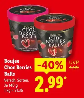 Lidl Boujee choc berries balls Angebot