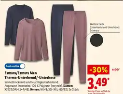 Lidl Esmara thermo-unterhemd/-unterhose Angebot