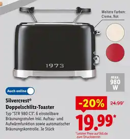 Lidl Silvercrest doppelschlitz-toaster schwarz Angebot