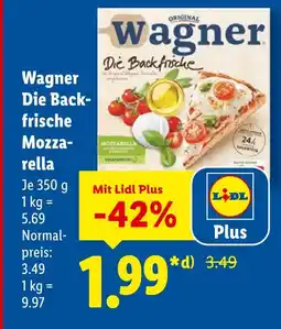 Lidl Wagner die backfrische mozzarella Angebot