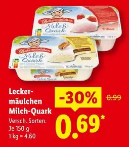 Lidl Leckermäulchen milch-quark Angebot