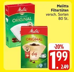 Marktkauf Melitta filtertüten Angebot