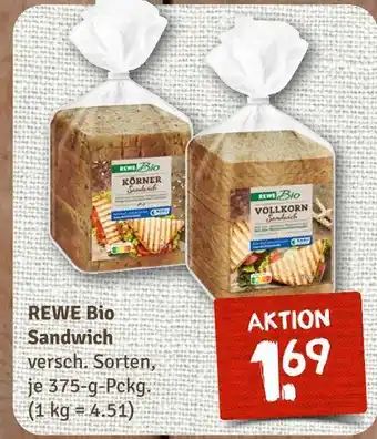 nahkauf Rewe bio sandwich körner Angebot