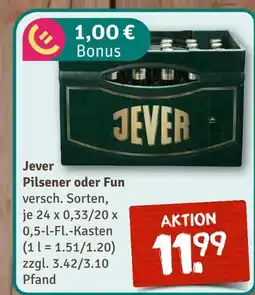 nahkauf Jever pilsener oder fun Angebot