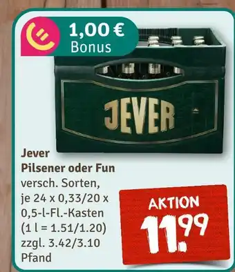 nahkauf Jever pilsener oder fun Angebot