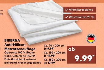 Kaufland Biberna Anti Milben Matratzenauflage Angebot