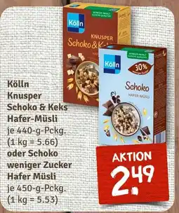nahkauf Kölln knusper schoko & keks hafer-müsli Angebot
