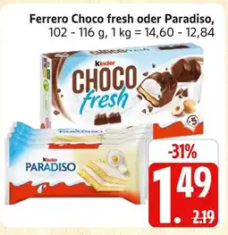 Marktkauf Kinder choco fresh Angebot