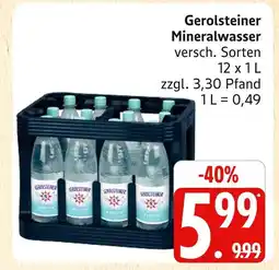 Marktkauf Gerolsteiner mineralwasser Angebot