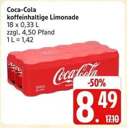 Marktkauf Coca-cola koffeinhaltige limonade Angebot