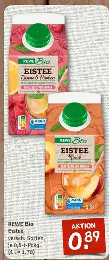 nahkauf Rewe bio eistee zitrone & himbeer Angebot