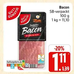 Marktkauf Gut & günstig bacon Angebot