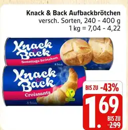 Marktkauf Knack & back sonntags-brötchen Angebot