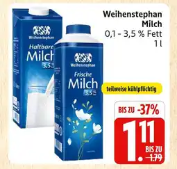 Marktkauf Weihenstephan milch Angebot