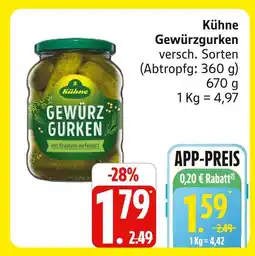 Marktkauf Kühne gewürzgurken Angebot