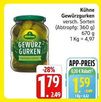 Marktkauf Kühne gewürzgurken Angebot
