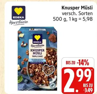 Marktkauf Edeka herzstücke knusper müsli Angebot