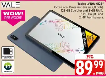Marktkauf Vale tablet „v10a-4128“ Angebot