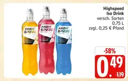 Marktkauf Highspeed iso drink yellow storm Angebot
