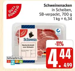 Marktkauf Gut & günstig schweinenacken in scheiben Angebot