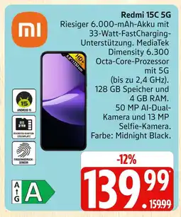 Marktkauf Mi redmi 15c 5g Angebot