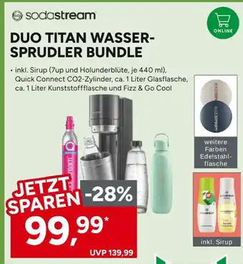 Marktkauf Sodastream duo titan wasser-sprudler bundle Angebot