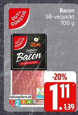 Edeka Gut & günstig bacon Angebot