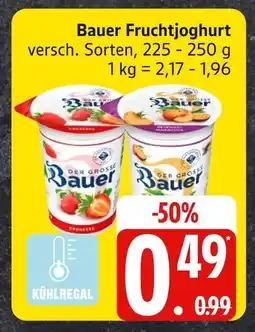 Edeka Bauer fruchtjoghurt erdbeere Angebot