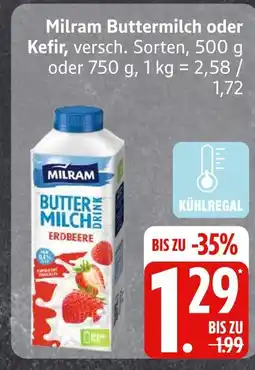 Edeka Milram buttermilch oder kefir Angebot