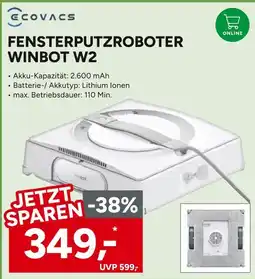 Marktkauf Ecovacs fensterputzroboter winbot w2 Angebot