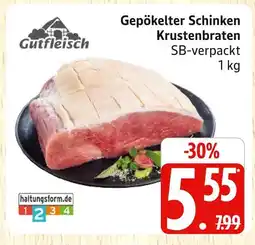 Marktkauf Gutfleisch gepökelter schinken krustenbraten Angebot