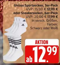 Marktkauf Adidas unisex sportsocken Angebot