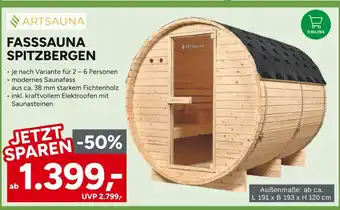 Marktkauf Artsauna fasssauna spitzbergen Angebot