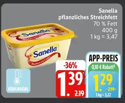 Edeka Sanella pflanzliches streichfett Angebot