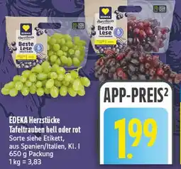 diska Edeka herzstücke tafeltrauben hell Angebot