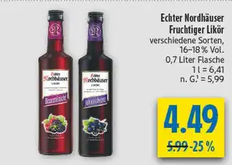 diska Echter nordhäuser fruchtiger likör beerenrot Angebot