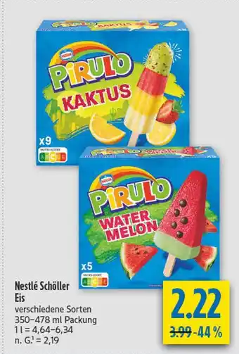 diska Nestlé schöller pirulo kaktus Angebot