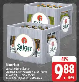 E-Center Lübzer lübzer bier Angebot