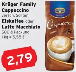 CAP Markt Krüger Family Cappuccino, Eiskaffee oder Latte Macchiato Angebot