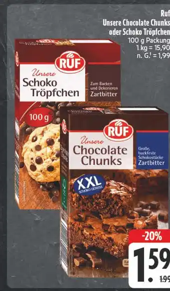 E-Center Ruf schoko tröpfchen Angebot