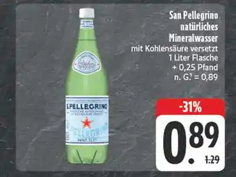 E-Center San pellegrino natürliches mineralwasser Angebot
