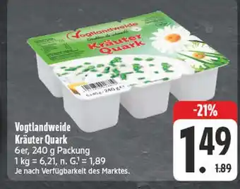 E-Center Vogtlandweide kräuter quark Angebot
